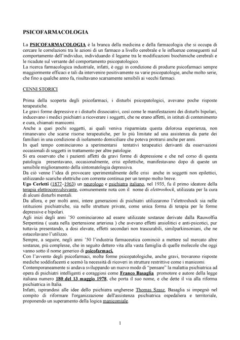 storia della psicofarmacologia