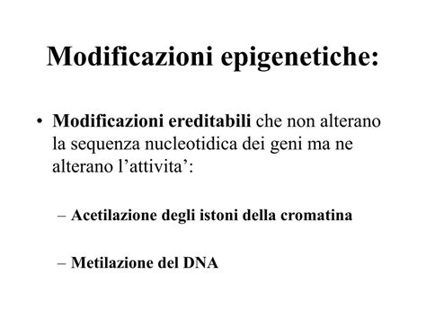 Diagramma della struttura del DNA e delle modificazioni epigenetiche