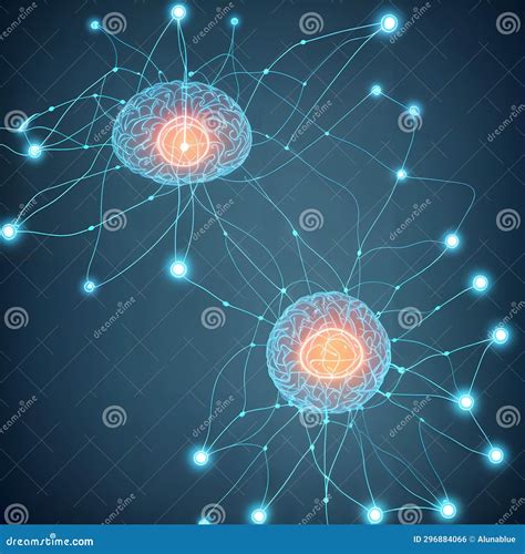 Illustrazione di un cervello con neuroni interconnessi