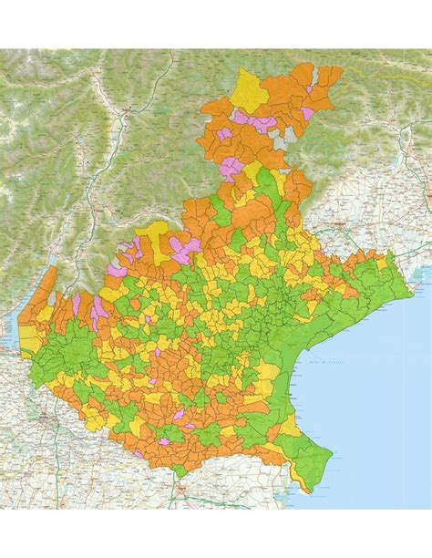Mappa del Veneto con i punti indicati dei centri SYNLAB specializzati in disturbi del sonno
