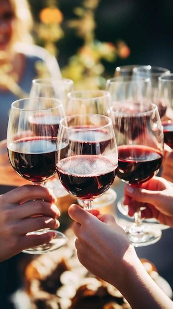 Persone che brindano con bicchieri di vino