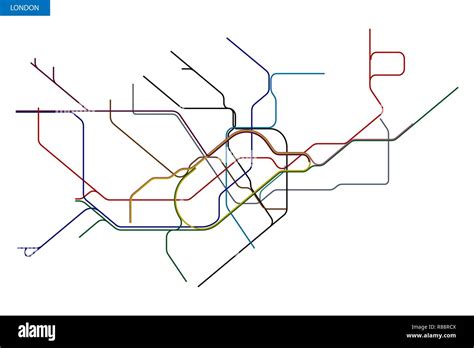 Illustrazione schematica di una mappa metropolitana