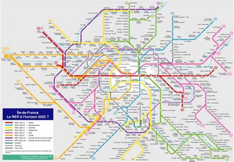 Mappa della metropolitana di Parigi secondo Jug Cerovic