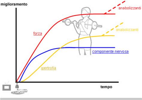 Grafico che mostra il declino della forza muscolare e dell'equilibrio con l'età