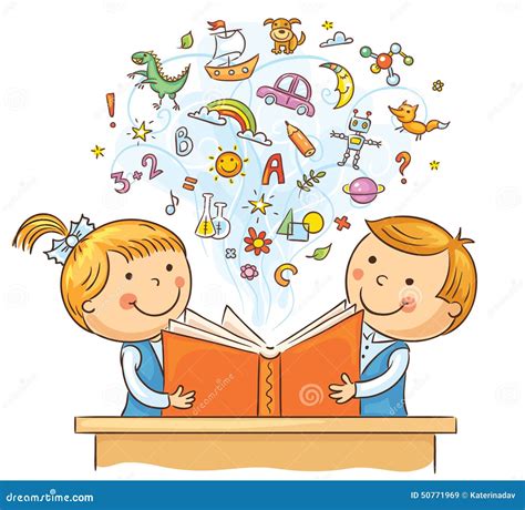 Bambini che leggono insieme un libro illustrato