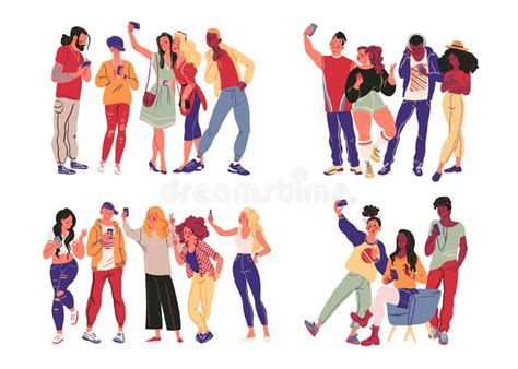 Illustrazione di un gruppo di adolescenti che si supportano a vicenda