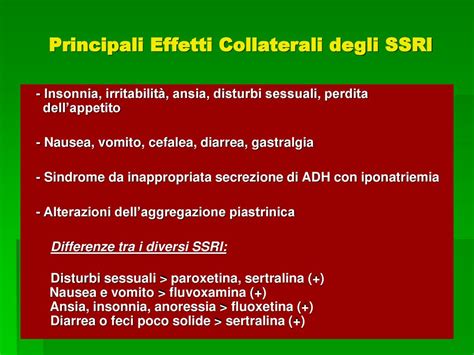 Infografica sugli effetti collaterali degli SSRI, con focus sulla sfera sessuale