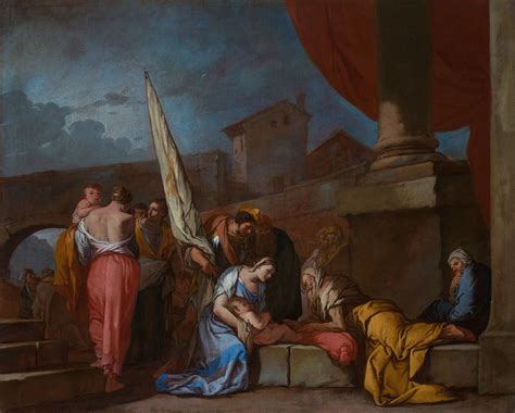 Raffigurazione di Liriope che consulta Tiresia