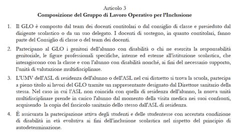 Membri di un GLO che discutono un PEI