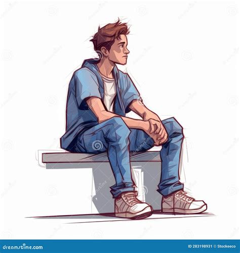 Adolescente pensieroso seduto da solo