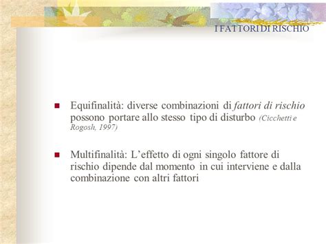 Infografica che illustra i principi di equifinalità e multifinalità nella psicopatologia dello sviluppo.