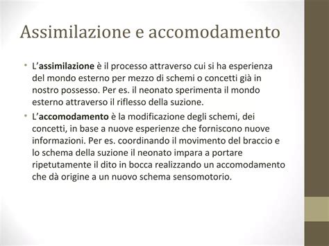 Diagramma che illustra i concetti di assimilazione e accomodamento