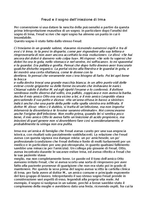 Illustrazione del sogno dell'iniezione di Irma