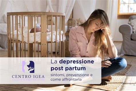 Illustrazione grafica dei sintomi della depressione post-partum
