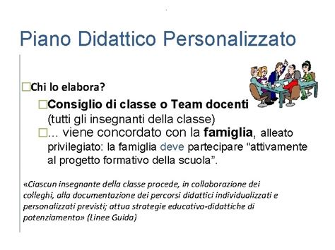 Schema di un Piano Didattico Personalizzato