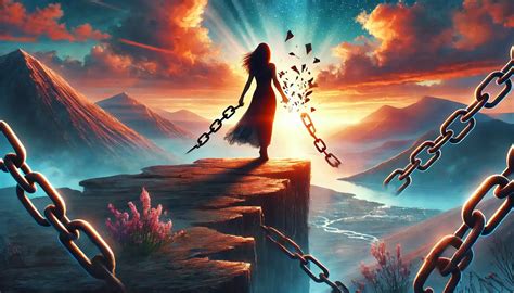 Una persona che spezza una catena