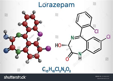 Struttura chimica del Lorazepam