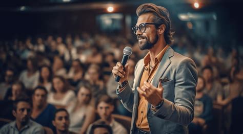 persona che parla in un microfono