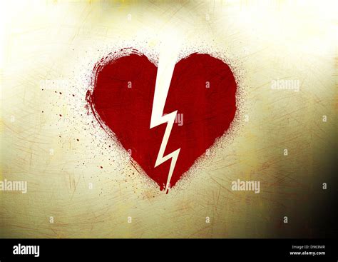 Illustrazione di un cuore spezzato con catene