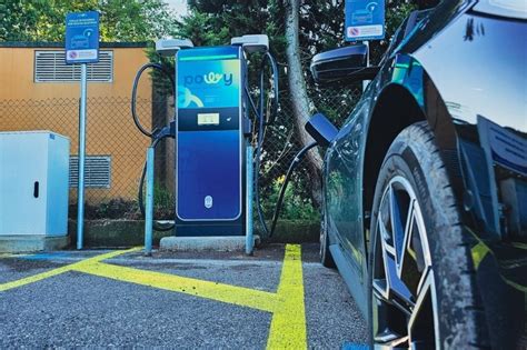 Illustrazione di diverse tipologie di colonnine di ricarica per veicoli elettrici