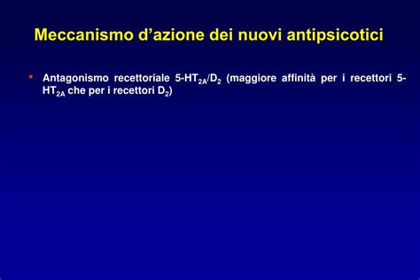Rappresentazione grafica dei meccanismi d'azione degli antipsicotici