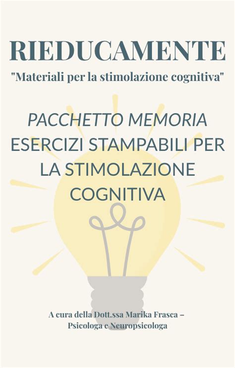 Immagine di un quaderno di esercizi personalizzato per la stimolazione cognitiva.