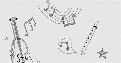 Strumenti musicali e note musicali