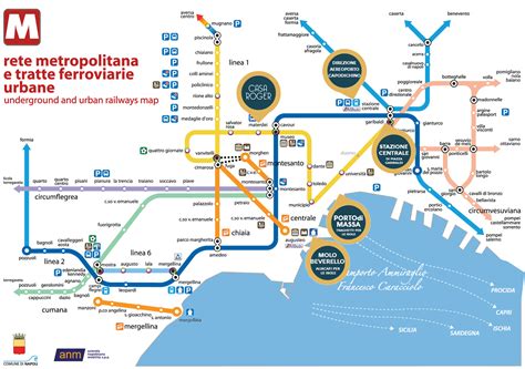 Mappa dell'area metropolitana di Napoli con evidenziate le zone coperte dalle UOCSM