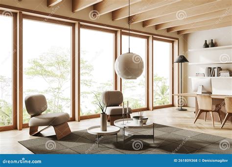 Scrivania ordinata in una stanza luminosa