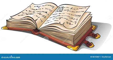 Illustrazione di un libro antico aperto su una pagina con caratteri speculari