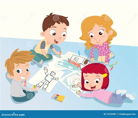 Bambini che disegnano