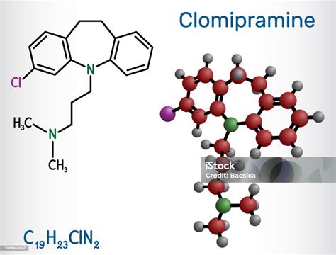 Struttura chimica della clomipramina