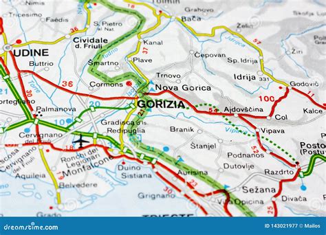 Mappa che indica Gorizia