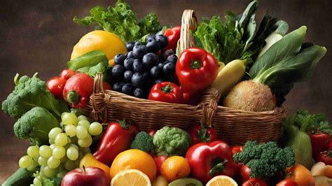 Una selezione di frutta e verdura fresca