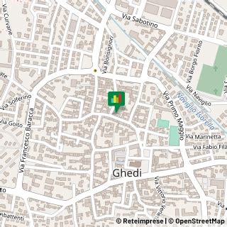 Mappa di Ghedi con indicazione dello studio della Dott.ssa Laura Compiani