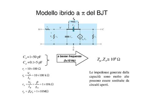 Modello ibrido-pi di un BJT
