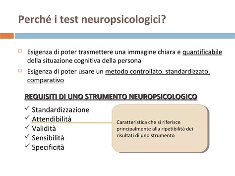 Esempi di test neuropsicologici per la valutazione della memoria