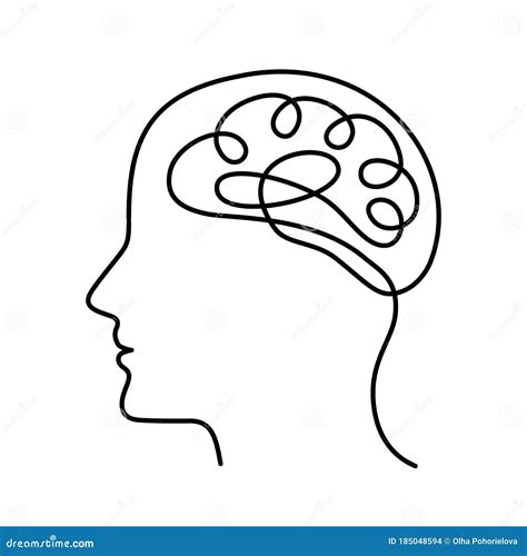 Immagine stilizzata di un cervello con simboli medici e psicologici