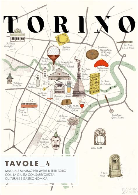 Mappa stilizzata di Torino