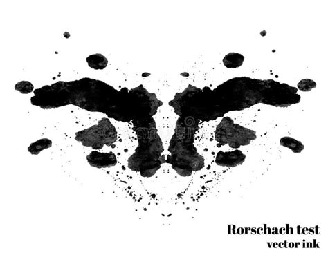 Illustrazione di una macchia d'inchiostro del Test di Rorschach