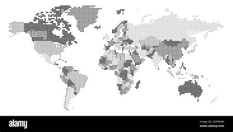 Mappa del mondo evidenziata con diverse regioni geografiche