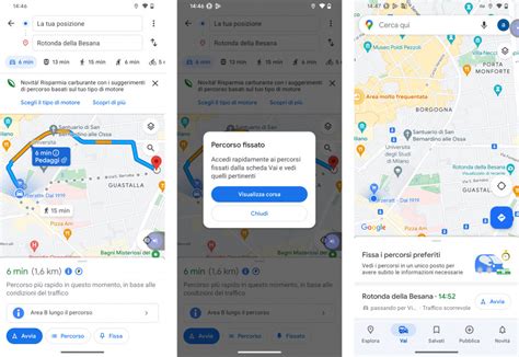 Schermata di Google Maps con una ricerca per 