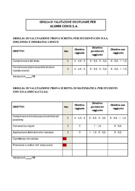 Esempio di una prova semplificata per uno studente con DSA