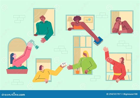 Illustrazione di una rete di persone che si supportano a vicenda