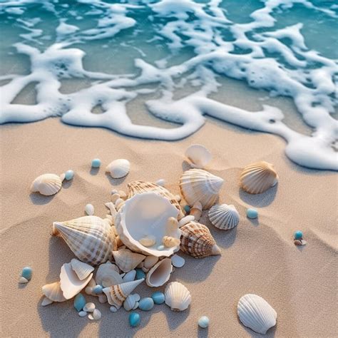 spiaggia con conchiglie
