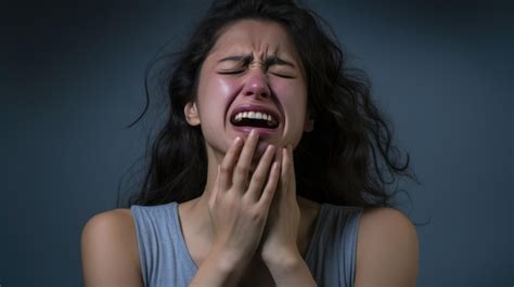 Persona che piange guardando una porta chiusa