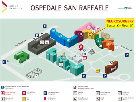 Mappa di Milano con evidenziata la zona dell'Ospedale San Raffaele Turro