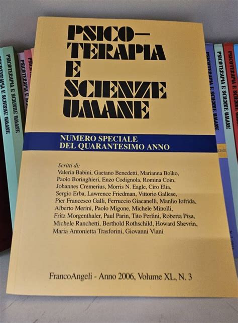 Copertina rivista Psicoterapia e Scienze Umane