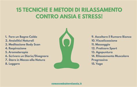 Infografica con tecniche di rilassamento e grounding