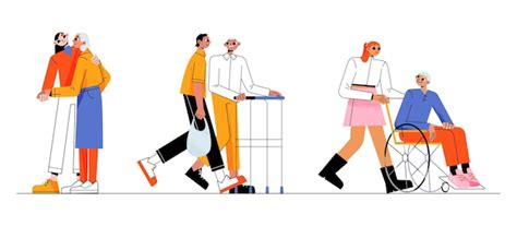 volontari che aiutano persone con disabilità